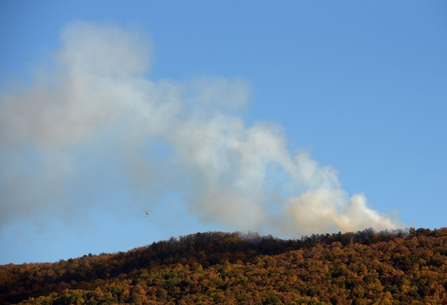 Sauratown Mountain fire